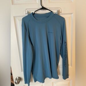 Eddie Bauer Men's Teal Long Sleeve Tee